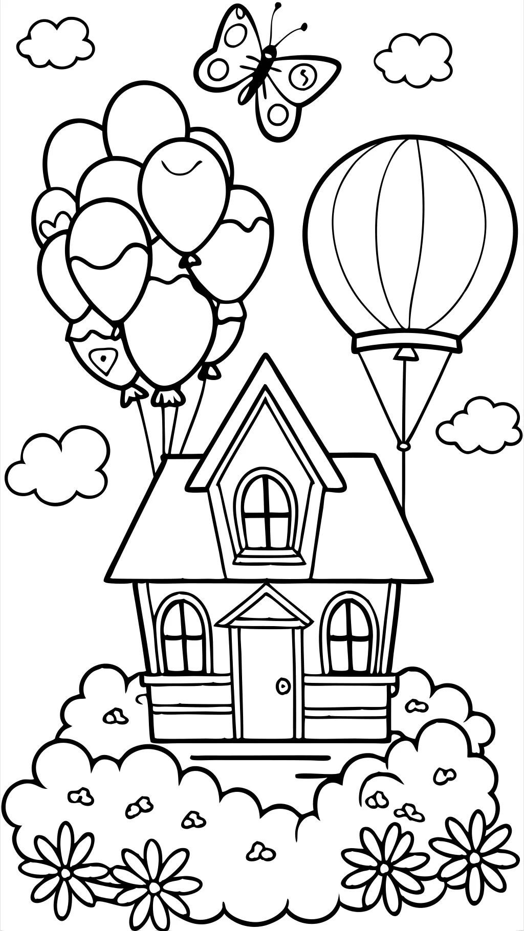 up house coloring page